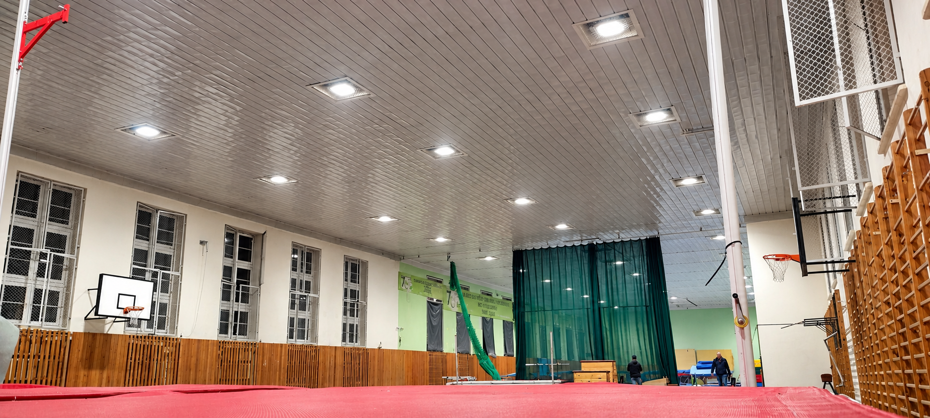 Modernizacja oświetlenia hali sportowej we Wrocławiu z zastosowaniem opraw LED